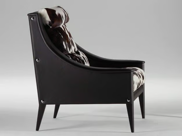 DEZZA - Horse hide armchair with armrests by Poltrona Frau - view 2